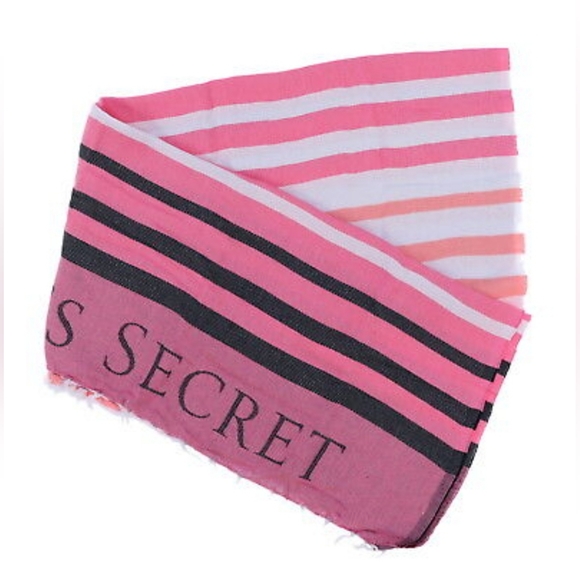 NWT Victoria's Secret Beach Blanket Striped Lightweight Throw - Picture 10 of 10